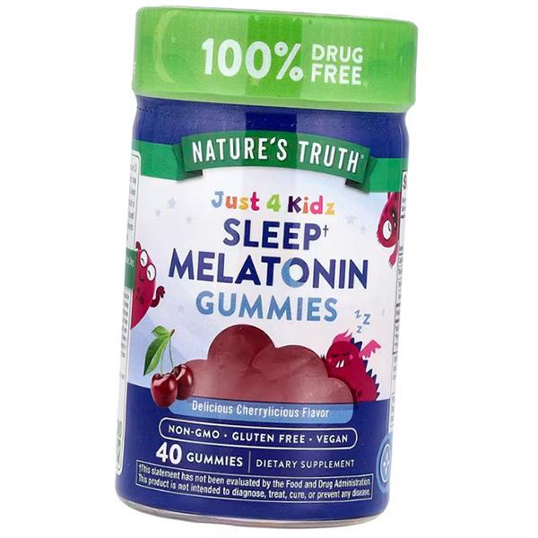 

Мелатонін для дітей, Just 4 Kidz Sleep Melatonin Gummies, Nature s Truth 40 табл. Вишня (72509014) 40tab Cherry