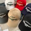 Baseball Cap With Embroidered Letters And Wide Brim For Summer Casual Wear