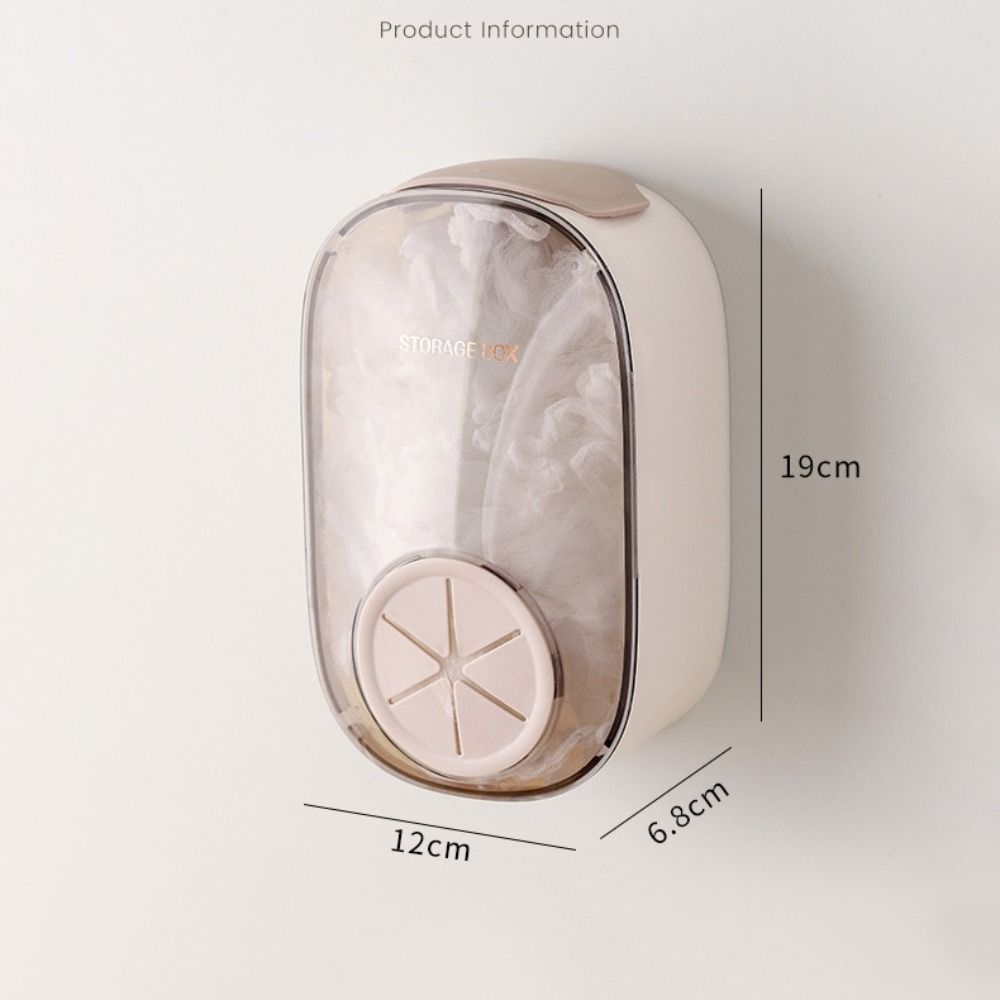 Wall Mounted Elastic Food Covers Storage Box Clear Food Covers Holder