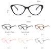 Women Trendy New Cat Eye Glasses Anti Blue Light Retro Large Frame Triangle Spectacle Frame Anti Radiation Eyeglass For Woman