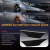 GemPro Front Fender LED Side Marker Lights with Sequential Turn Signal Delay Function of for Honda Civic 10th Generation Type Sport (Set 2, Smoked)