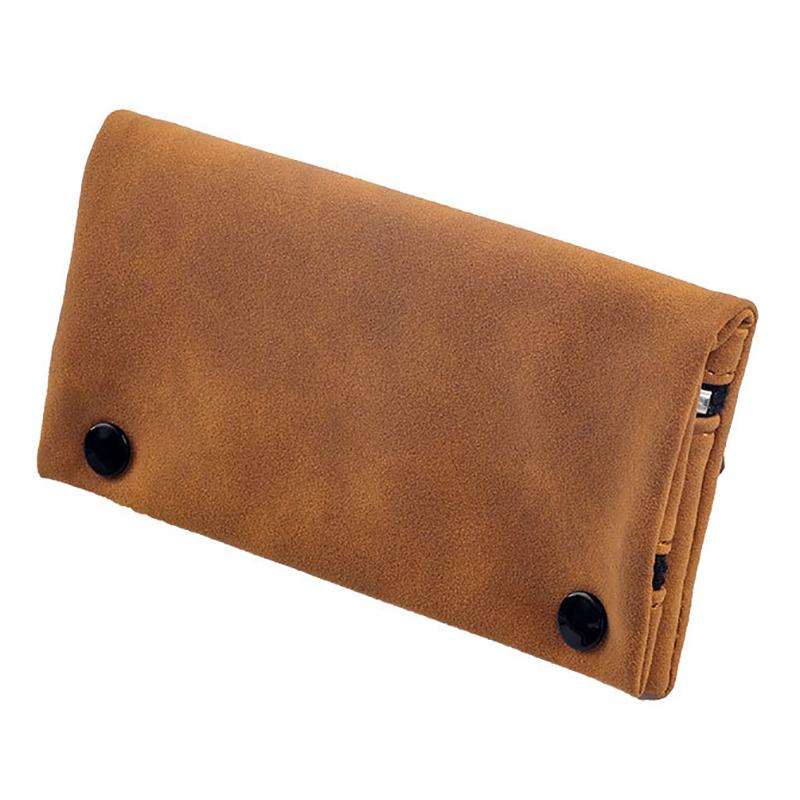Frosted Leather Hand Cigarette Bag Foldable Storage Bag Handmade  Lighter Pouch Multifunctional  Moisturizing Bag