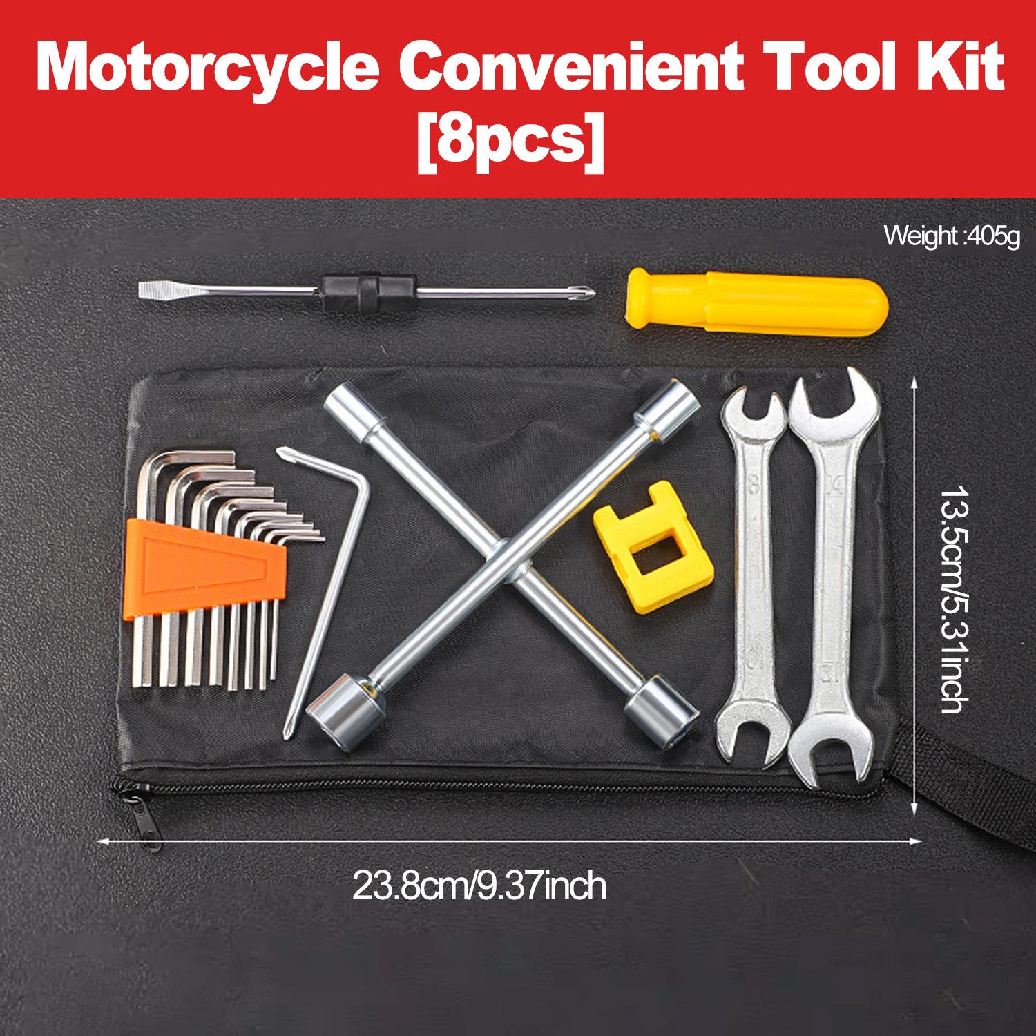 

8pcs-Socket Electric Bicycle Repair Tool Kit Wrench Hexagonal Home Repair Tool Set Cr-V Screwdriver Portable Tool Set Mechanics