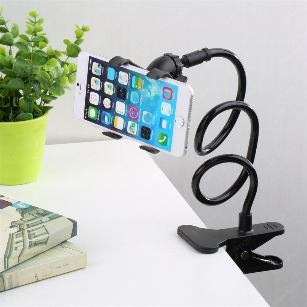 Universal Cell Phone Holder Flexible Long Arm Lazy Phone Stand For Samsung Huawei 360° Rotation Stable Bracket