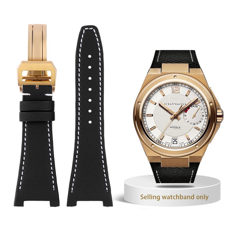 Curea de ceas de 28 mm pentru ceas IWC Engineer Curea cu crestătură Seria IW500501 IW378507 IW322703 Curea de ceas din piele naturală Nylon Brățară