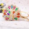 New Creative Rhinestone Alloy Peacock Retro Pendant Factory Straight Sale Bag Charm