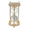 Antique Sand Hourglass Timer Metal Elegant 15 Minutes Decorative Hourglass for Wedding Home Desk