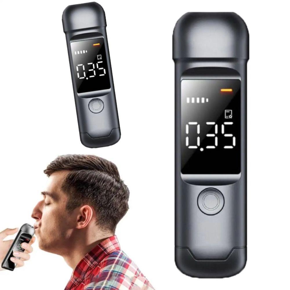 Anti-Corrosion Material Portable Alcohol Tester LCD Display Breath Alcohol Tester  Portable Use