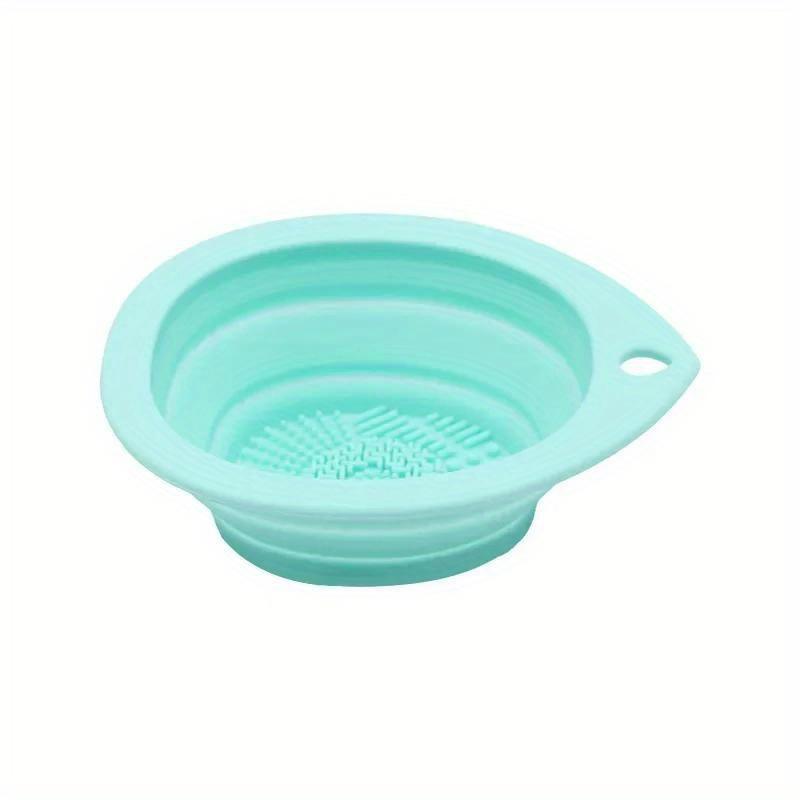 Silikonový čistič štětců na make-up Skládací miska na čištění labutěnky Štětce na oční stíny Mycí Soft Mat Kosmetické nástroje Scrubber Box