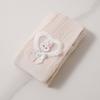 Kids Girls Lovely Bowknot Leggings with Embossed Rabbit Lace Hem Sweet Fashion Style Soft Stretchy Ankle Tights