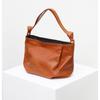 Matt [Refurb] Shirred Cowhide Slouch Bag Medium Orange
