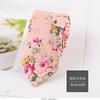 Cotton Tie Men'S Floral Printed Cotton 6Cm Narrow Casual Tie Women'S Flower Tie