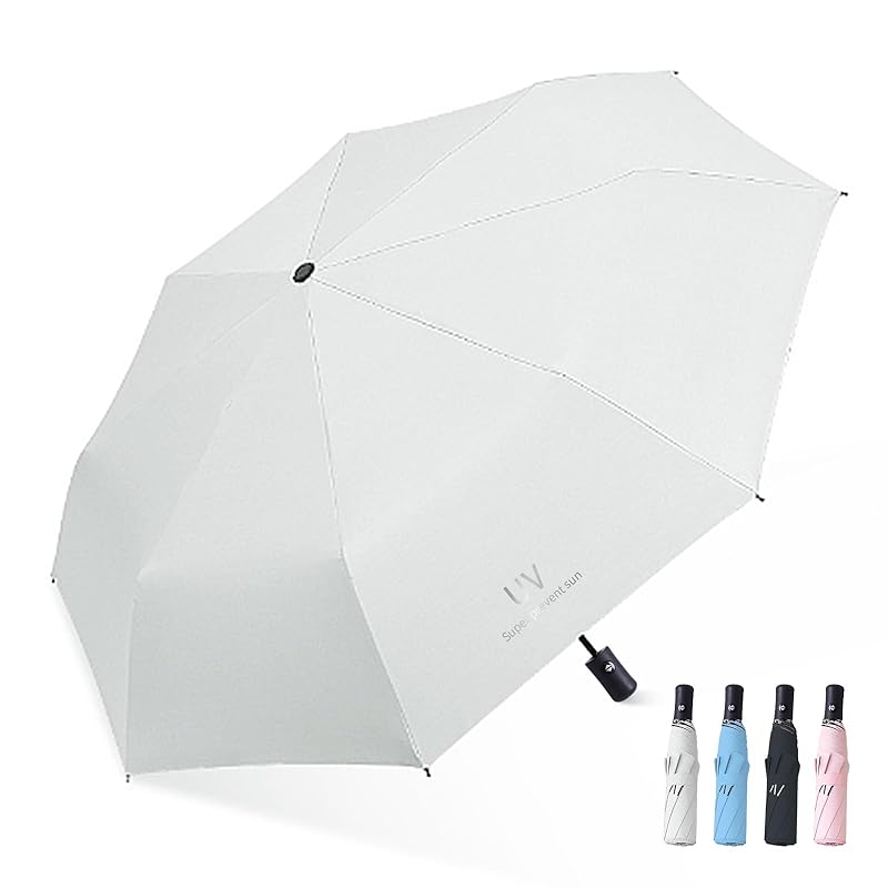 

[Tiernyueth] Folding parasol 285g-320g super lightweight 8 bones UV cut One-touch automatic opening/closing 100% shading rate long lasting Strong wind