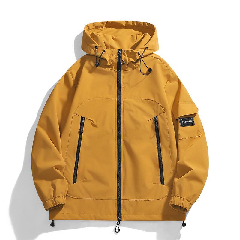 

2026 Trendy Windproof & Waterproof Hooded Mountaineering Jacket - Unisex Spring/Autumn Outdoor Hiking & Fishing Outerwear XXXL