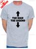 Unisexs Direction of ArrowThe Unisex The Legend Fathers Day Unisexs Birthday Novelty Funny TShirt Regular Short Sleeve Casual Style