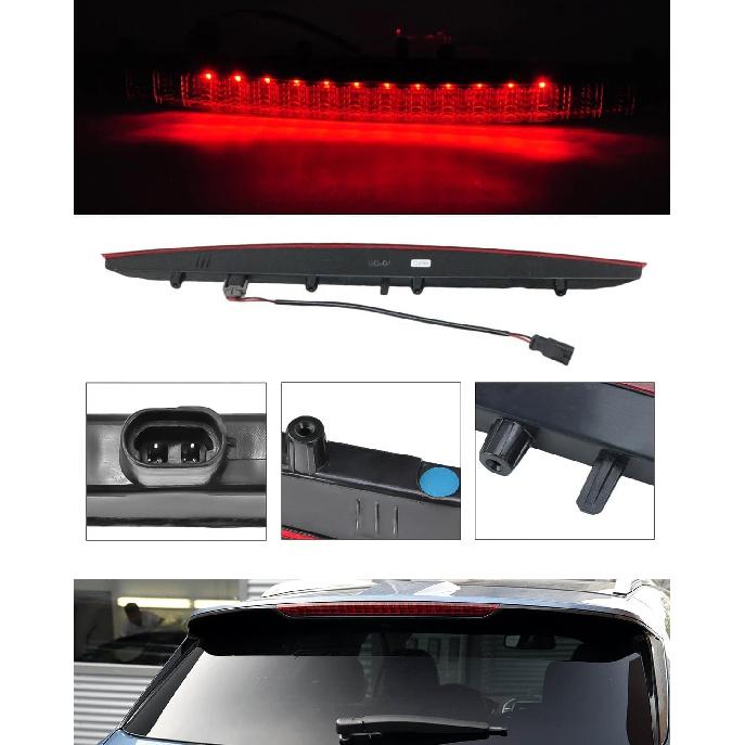 FASTCHE 3rd Brake Lamp Compatible with 2016 2017 2018 Lincoln MKX LED Stop Light High Mount Third Brake Light With Bulbs and Harness Replaces #