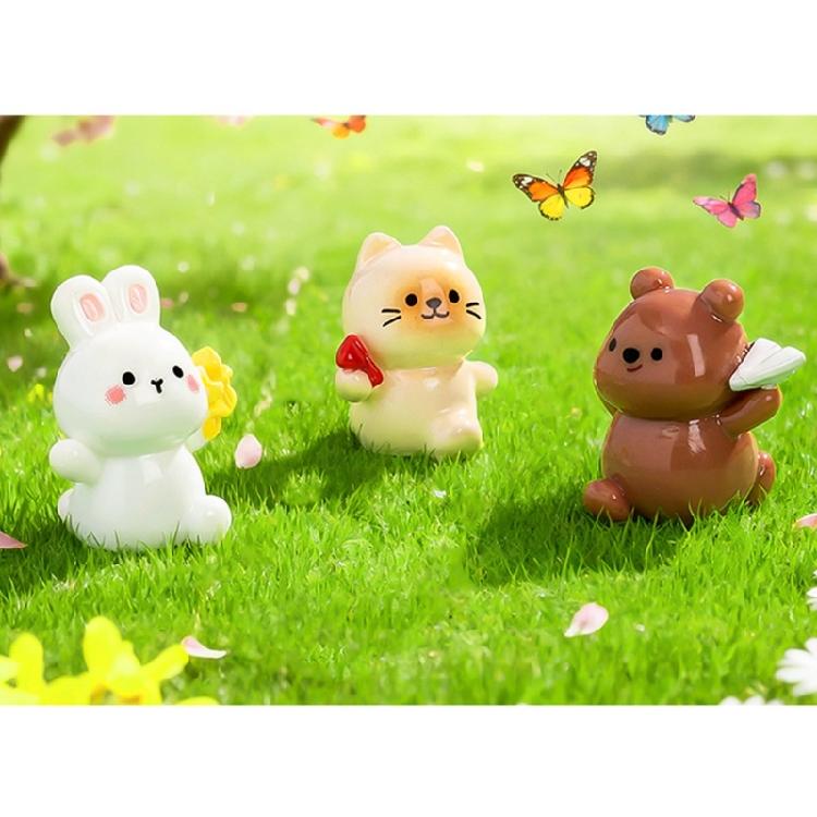 6Pcs Tiny Cats Mini Resin Dog Figurines for Fairys Garden Decorations,Miniatures Dollhouses Accessories,Crafts Ornament