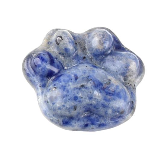 Mini Cat Paw Figurine Natural Healing Stone Hand Carved Statue Collectible Spiritual Gifts for Cat Lovers Women