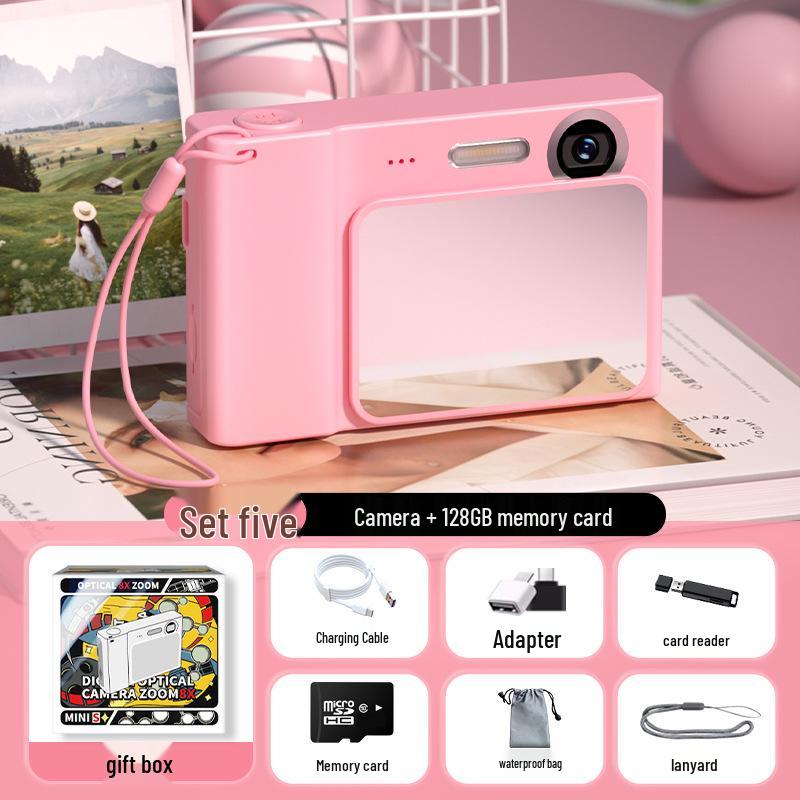 Just Fish Cloud HD Slide-out Dual Lens Portable Student Camera