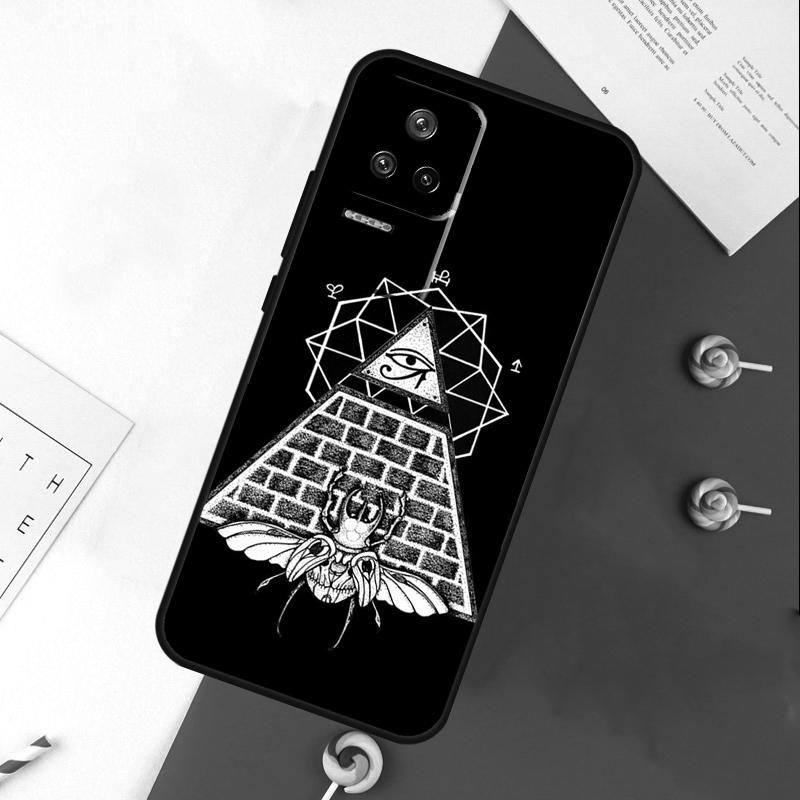 Pyramid Eye Symbol Cover For Xiaomi 13T 11T 12T 14T Pro 13 14 15 Ultra POCO X7 Pro X3 X5 X6 F5 F6 M6 Pro Case