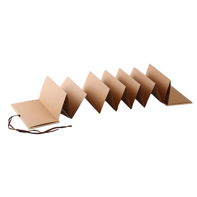 Kraft Paper Hardcover Accordion Style DIY Album Book Blank Scrapbook Graduation Anniversary Gifts