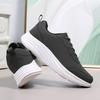 Mens Running Shoes Fashion Ultralight Leather Sneakers Summer Breathe Snug Lace Up Design Versatile Casual Shoes Daily Commuting