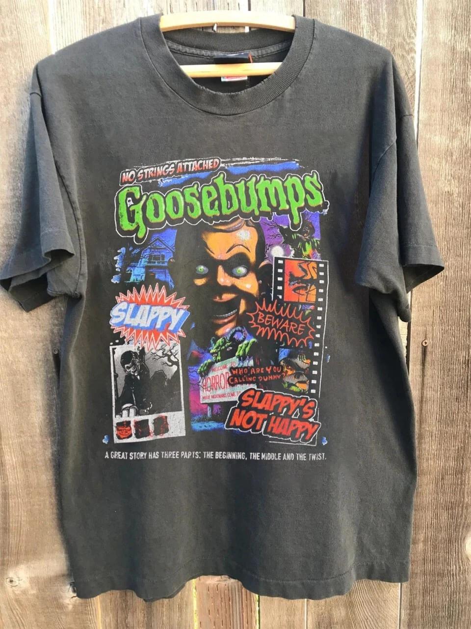 

Мужская футболка Goosebumps Слэппи Манекен Ретро Черная Ретро Памятная Футболка Повседневная Уличная Мужская Футболка С Принтом Фаната - Я... S разноцветный
