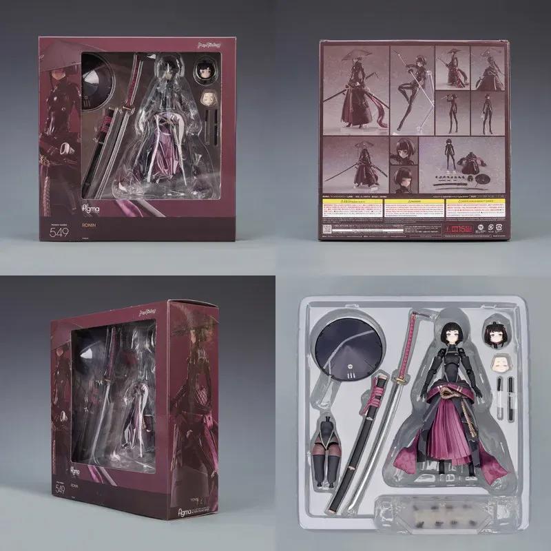 Anime Figma 549 Ronin The Vagrant Samurai Action Figures Cute Mecha Musume Posable Display Desktop Ornament Toys Collectible