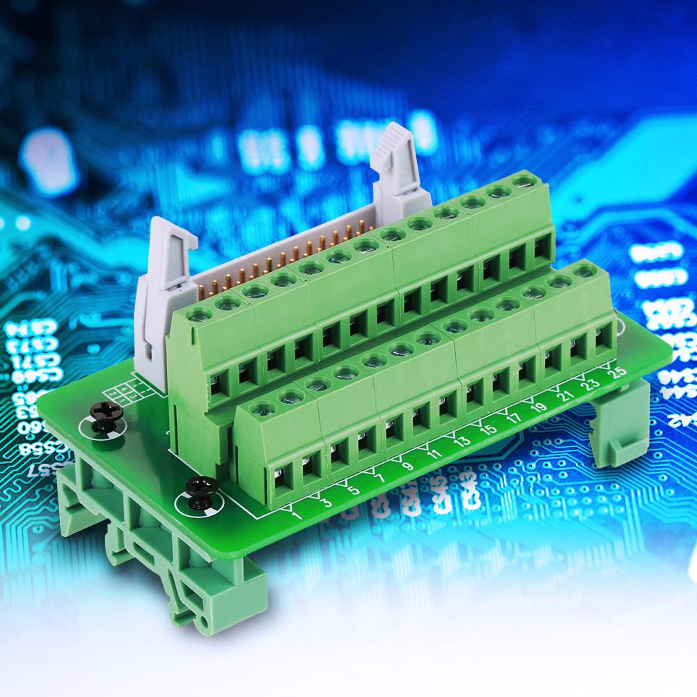 IDC26P DIN-Schienen 26-Pin 5mm Montage-Interface-Modul Stecker Breakout-Board