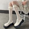 Japanese Lace Lolita Calf Socks Lolita Summer And Autumn Thin Bow Mid Tube Jk Pure Desire Style