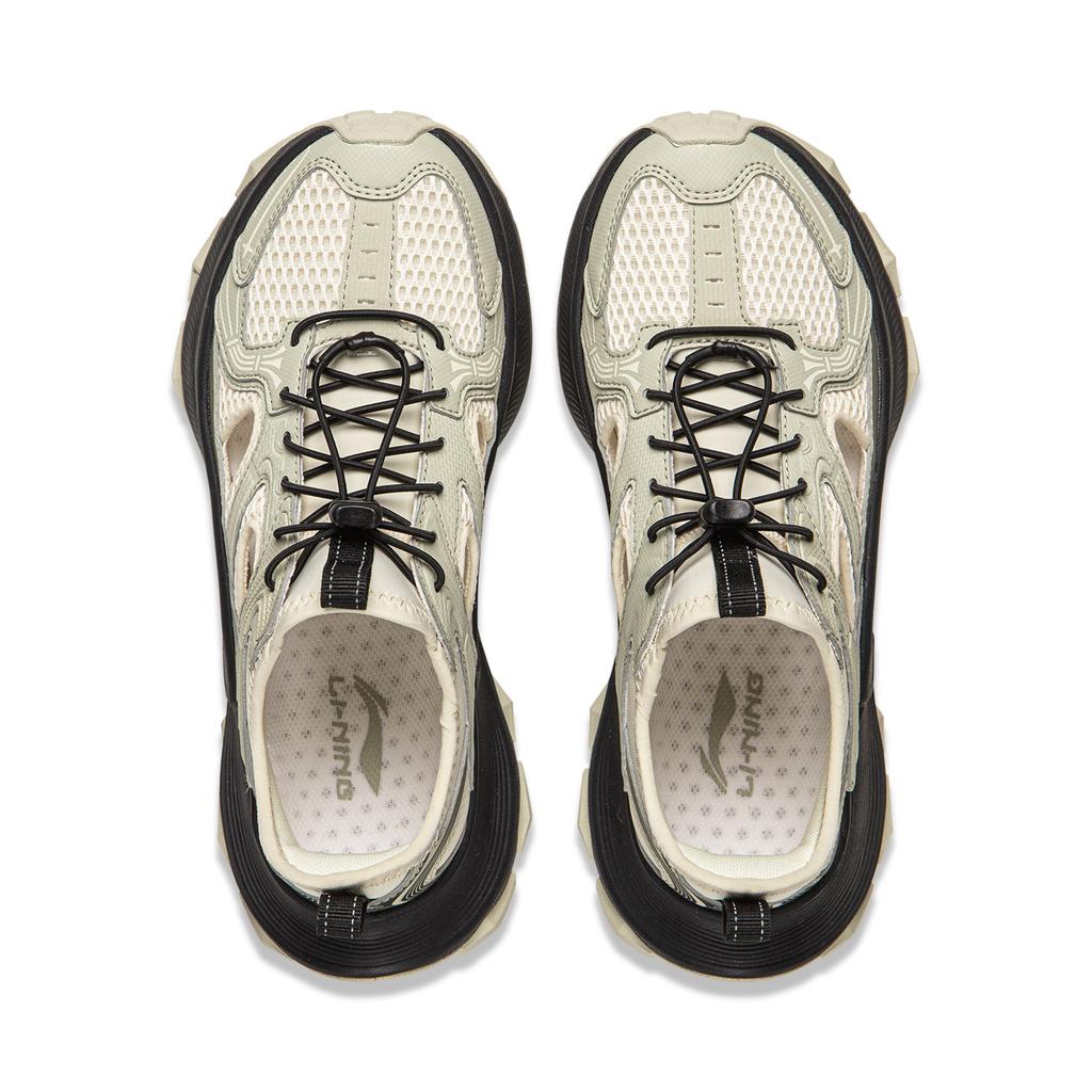 Li Ning Star Halo 2 Slip Resistant, Abrasion Resistant, Lightweight River Trekking Shoes Women's Khaki Gray AGUW038-4