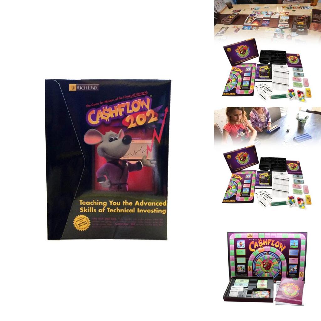 Cashflow Kartendeck für Brettspiel-Enthusiasten Familienparty Spiel Requisite