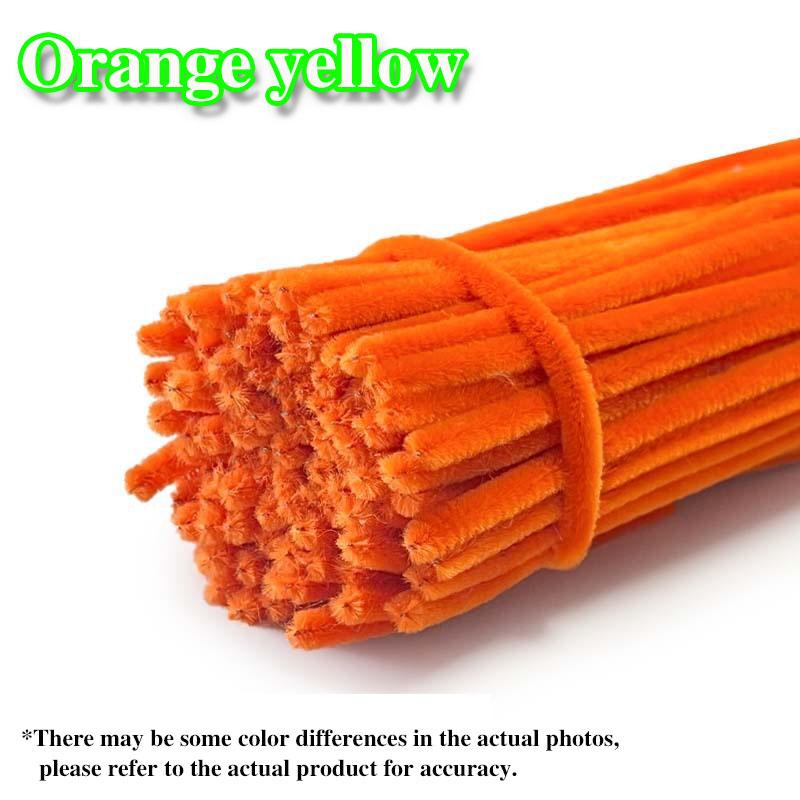 50/100Pcs Chenille Stems Colorful DIY Strips Twist Bar Anvil Wire Plush Strips Handmade Art Materials Toys DIY Craft Supplies