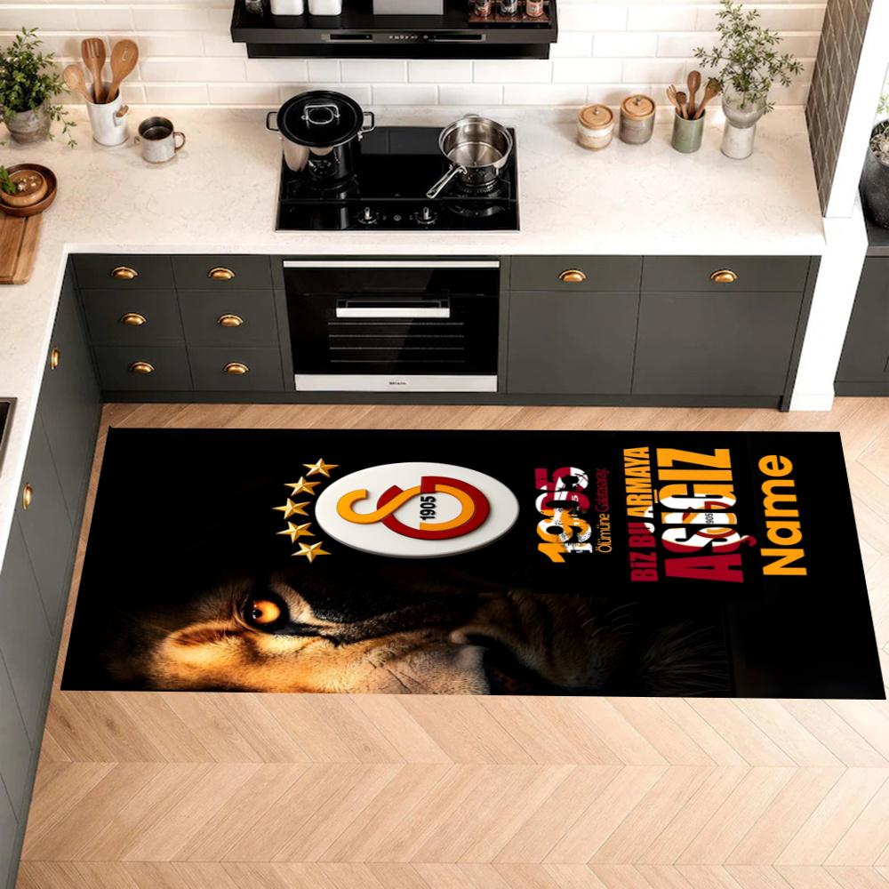 Galatasaray Pride Loyalty Customize Your Name Kitchen Rug Runner Rug Laundry Mat Hallway Entryway The Best Gift Choice