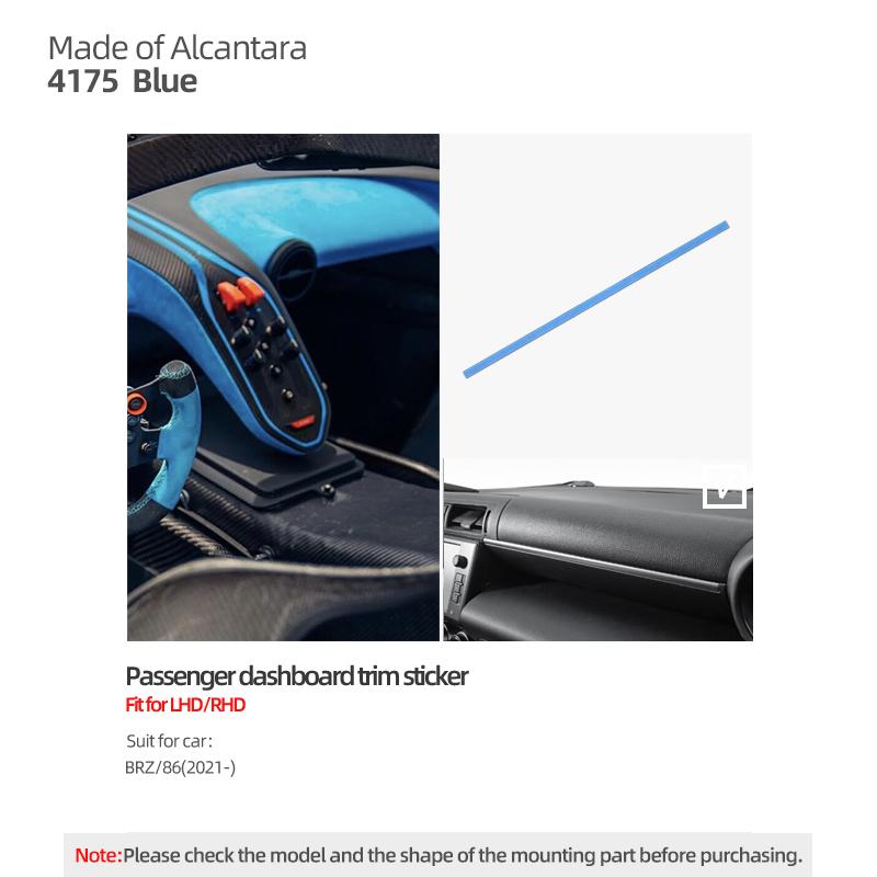 For Subaru BRZ/Toyota GR86 2025- Made of Alcantara Carbon Fiber Dashboard Trim Sticker Co-pilot Decor Car Interior Accessories