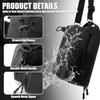 Multifunctional Crossbody Water Bottle Bag with Magnetic Closure and Large Capacity