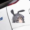 Anime Secondary JDM Reflective Car Stickers Waterproof Body Cover Marks Stickers Decorative Car Stickers Accessories