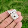 Gift For Women Solitaire Flower Adjustable Ring 925 Silver Natural Citrine