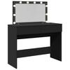 Vidaxl Toaletka Z Oświetleniem Led, Czarna, 100X40X120 Cm