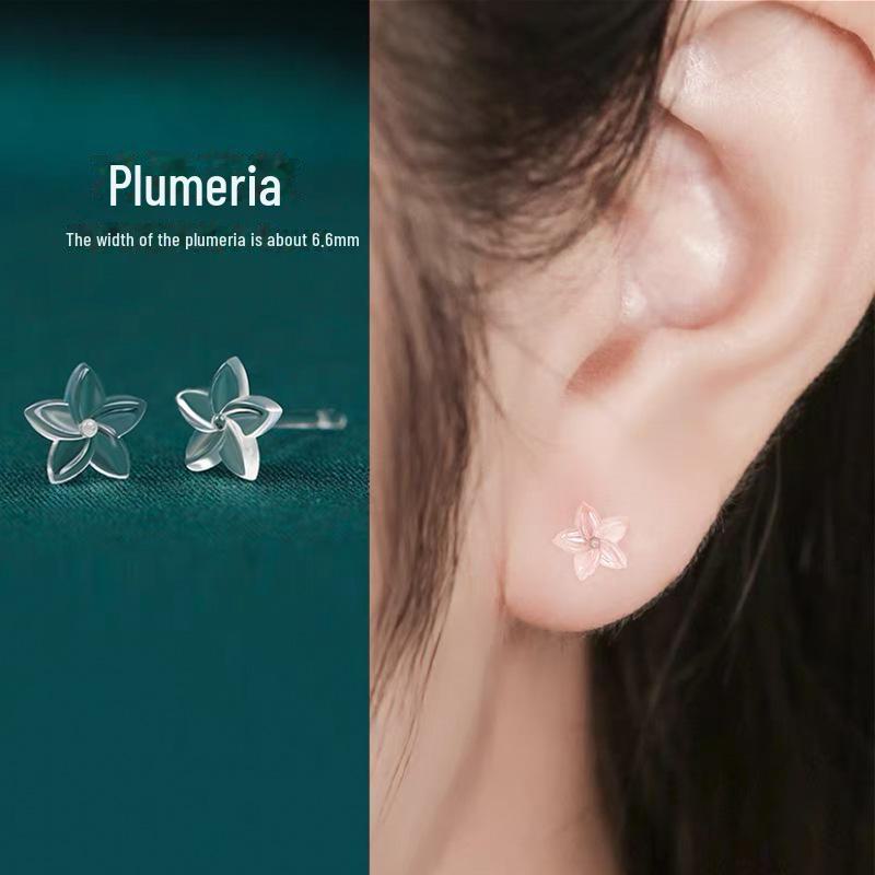 Clear Resin Earrings with Soft Glue & Invisible Ear Care for Students