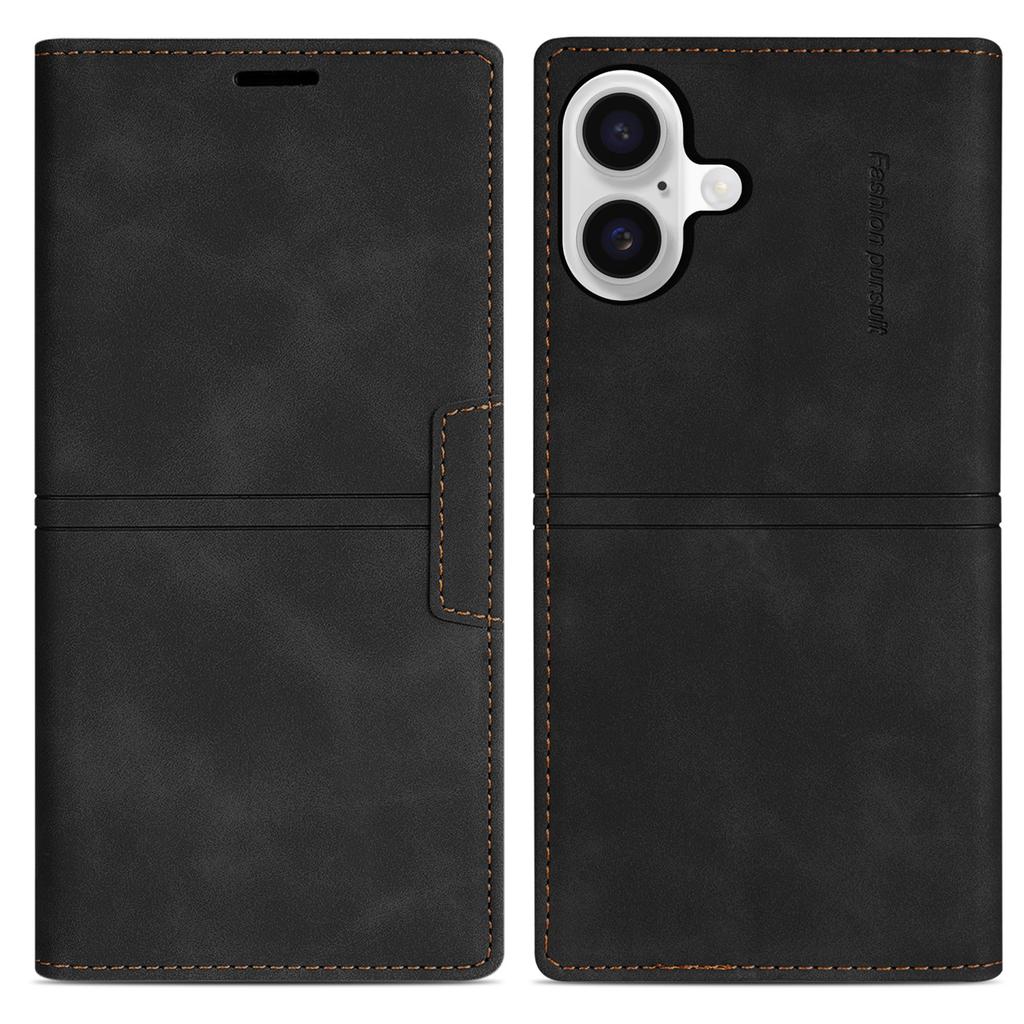 For iPhone 17 Wallet Case Magnetic Closing Leather Phone Cover