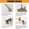 Goldsmith's Hammer Metalworking Hammer for Jewelry Crafting and DIY Enthusiasts