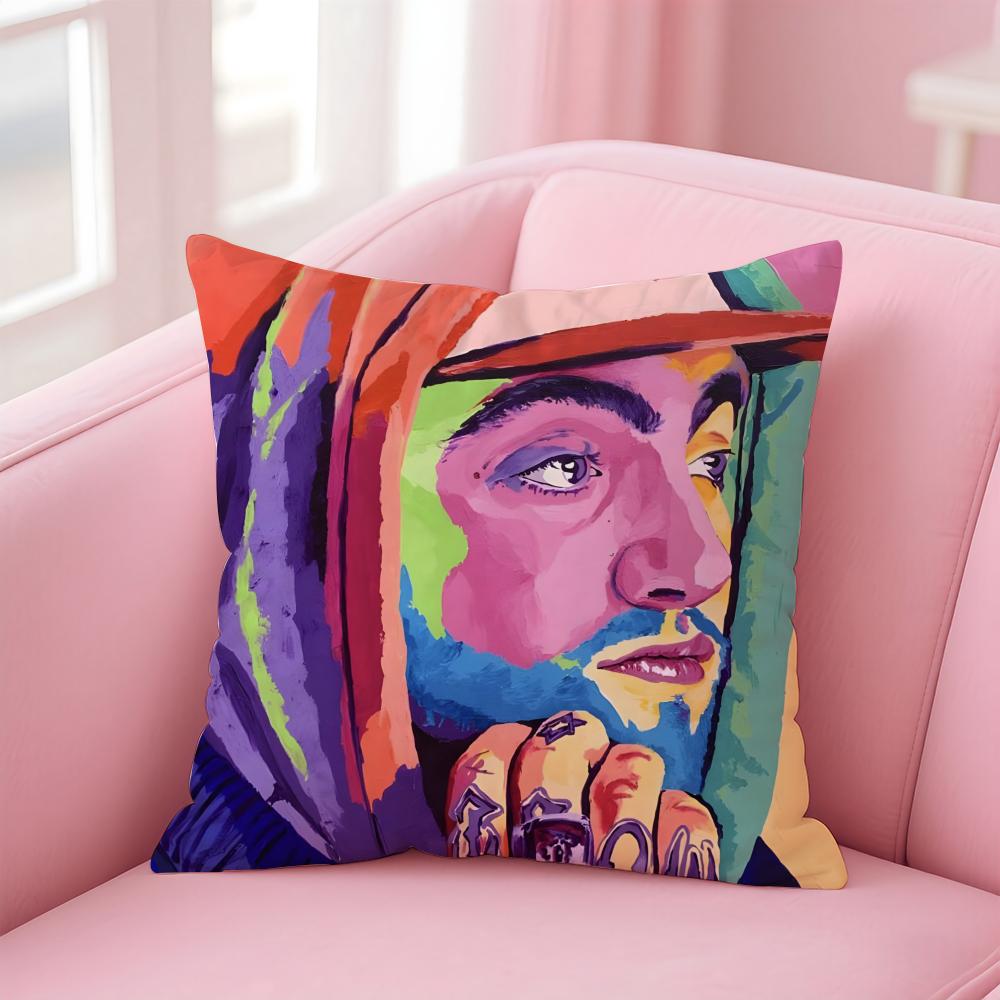 singer Mac MillerM Cushion Cover Pillowcase Short Plush Invisible zipper Room Sofa Cushion Cover