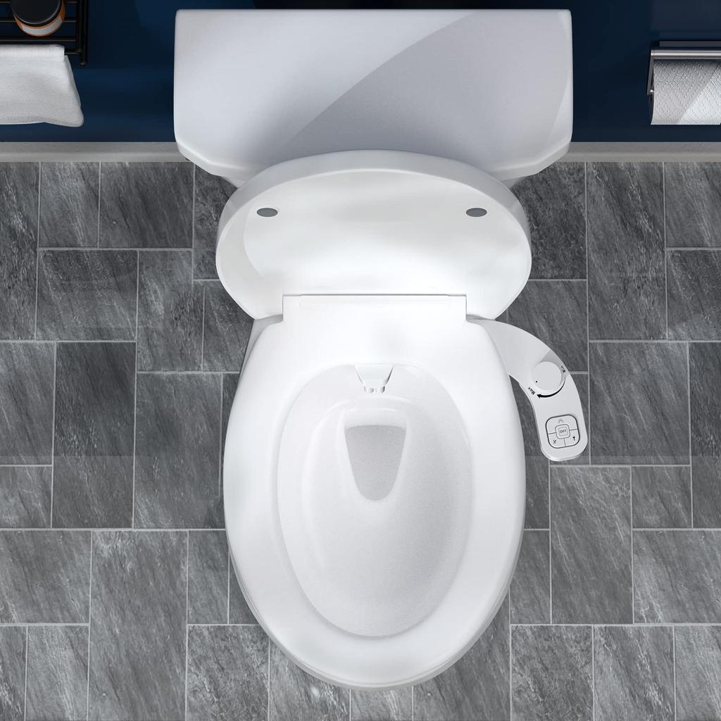 Non-Electric Left-Hand Bidet Self Cleaning Dual Nozzle Fresh Water Bidet
