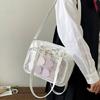 Damska Przezroczysta Torebka na Ramię DIY Ita Bag Dziewczęca Urocza Torebka Crossbody do Szkoły