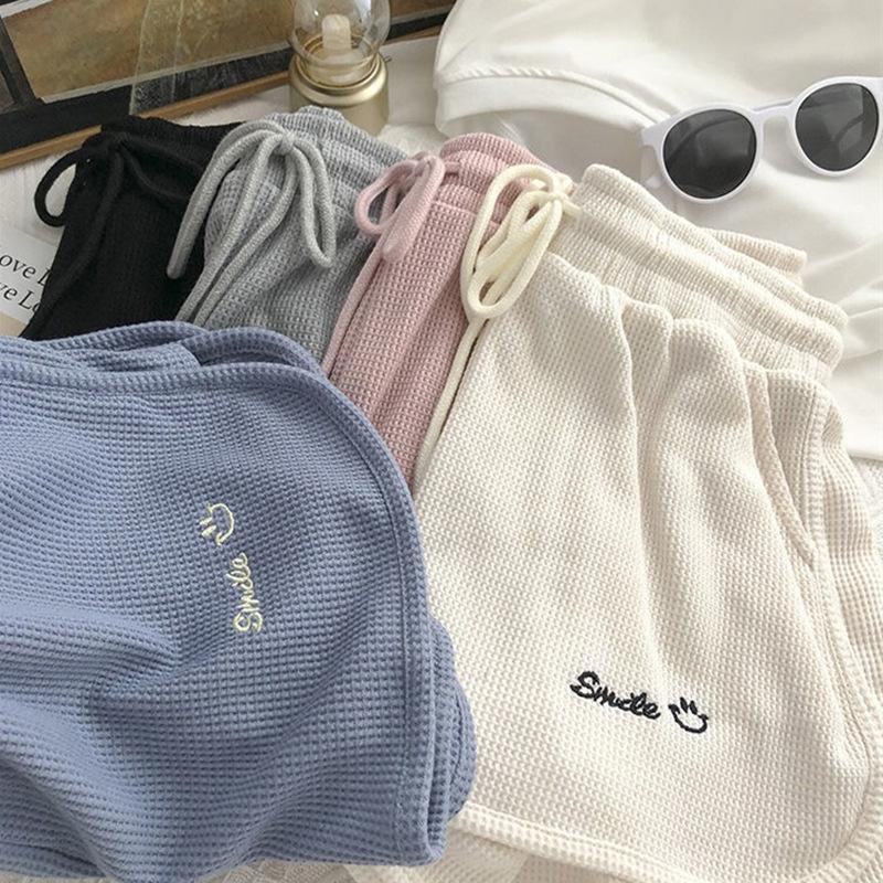 

Спортивные шорты детские летние корейские версии эластичные с высокой талией свободные повседневные широкие брюки большого размера 3XL белый