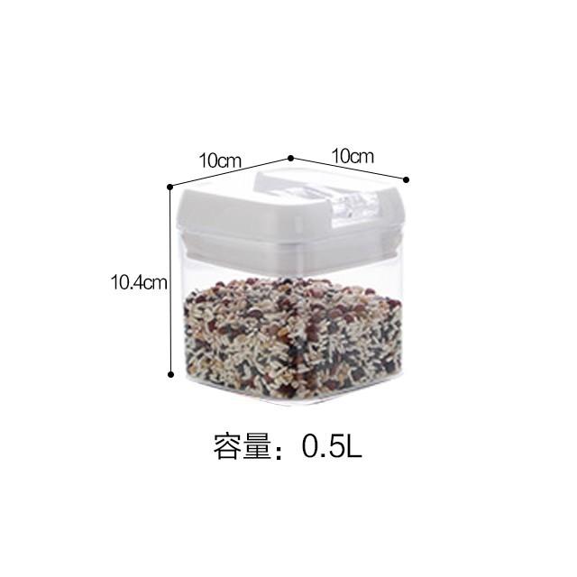 

Food Storage Jar with Lid Kitchen Container Kitchen Organizer Stackable Dustproof Moisture Resistant Kitchen Accessorie