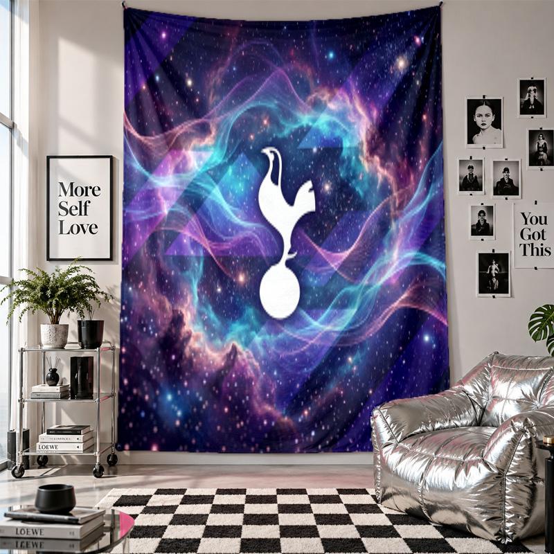 Tottenham Hotspur Wall Tapestry Home Decor Wall Hanging Cloth for Bedroom Living Room Background