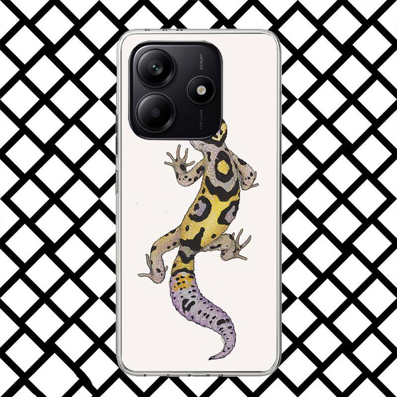 Lizards Geckos Phone Case for Xiaomi Redmi Note 15 14 14S 13 12 12S 11 Pro Plus 11E 11T 11S 10S 5G Soft Cover Fundas Redmi Note