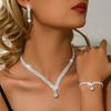Hot Selling Spot Wedding Dresses, Wedding Accessories, Necklaces, Earrings, Bracelets, Three Piece Light Luxury Accessory Set
